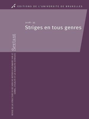 cover image of Striges en tous genres